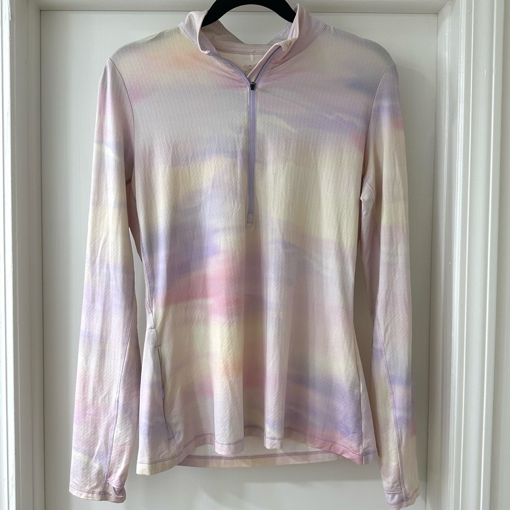 CALIA by Carrie Underwood Multicolor Long Sleeve Athletic Half Zip Top, Size M